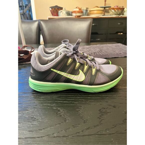 Nike Lunar All Ways strainers Sneakers Running Shoe Green Gray Sz 9.5 - Picture 1 of 7